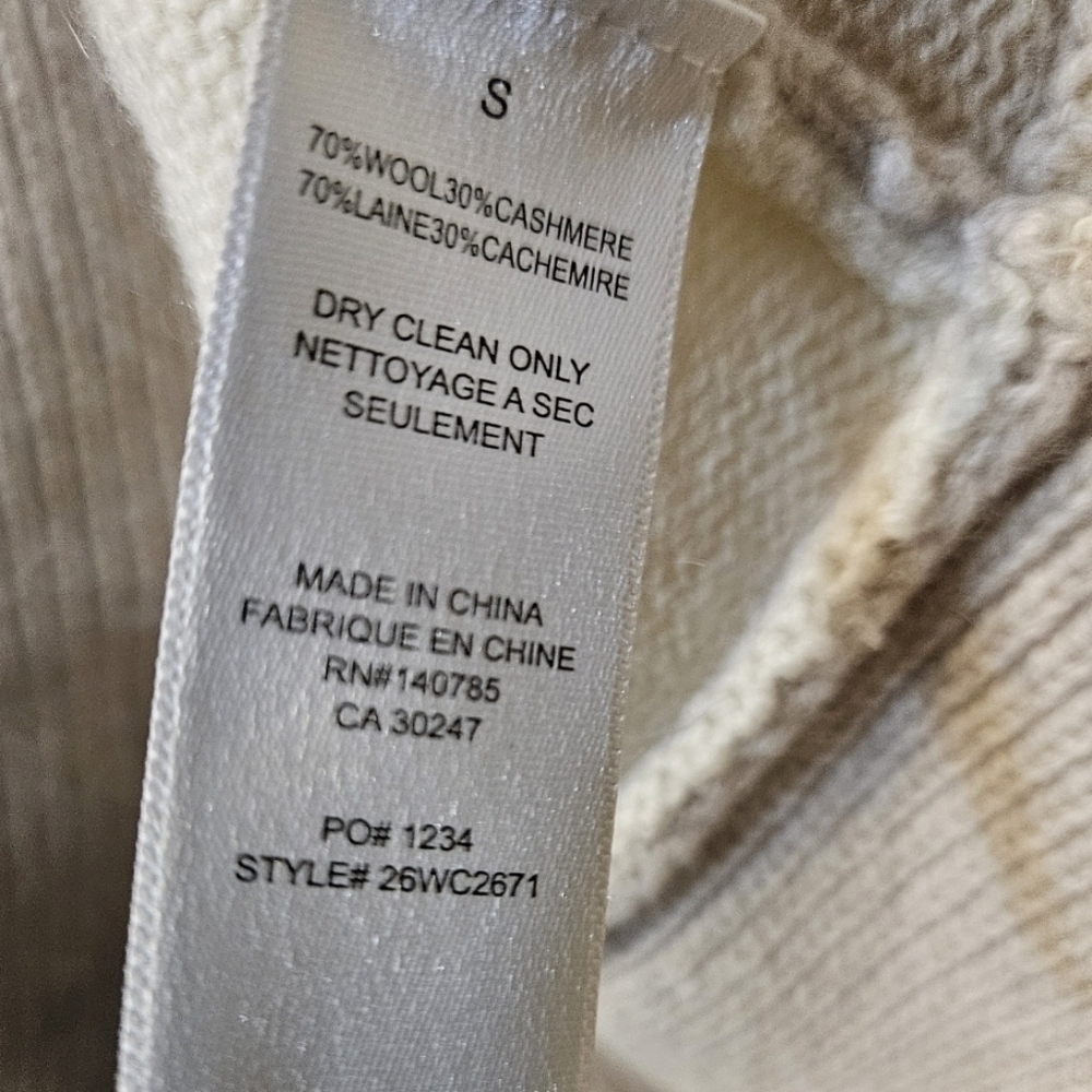 Brochu Walker Beige and Cream Sweater Crossback - Picture 4 of 6